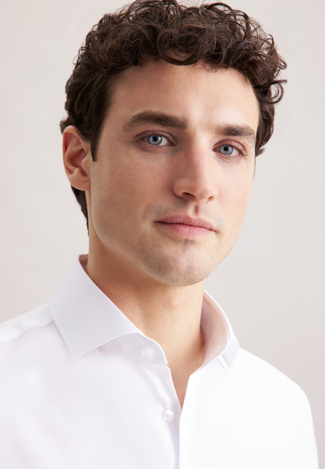 Slim Business shirt Uni in Weiß |  Seidensticker Onlineshop