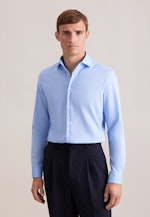 Slim Business Hemd Uni in Mittelblau |  Seidensticker Onlineshop