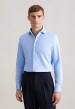 Slim Business Hemd Uni in Mittelblau |  Seidensticker Onlineshop