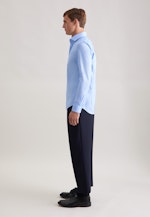 Slim Business Hemd Uni in Mittelblau |  Seidensticker Onlineshop