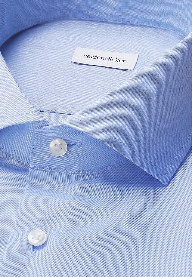 Slim Business Hemd Uni in Mittelblau |  Seidensticker Onlineshop