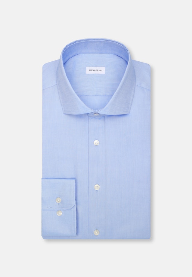 Slim Business Hemd Uni in Mittelblau |  Seidensticker Onlineshop
