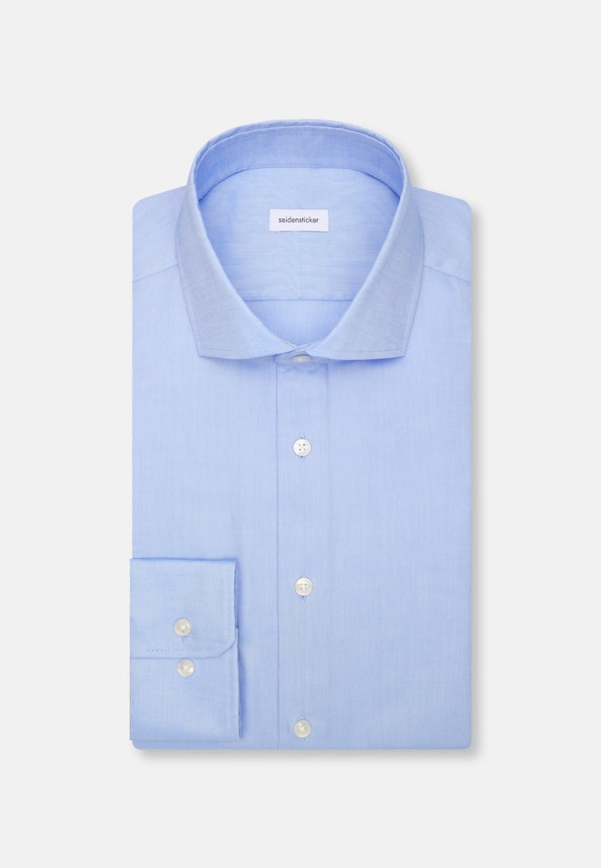 Slim Business Hemd Uni in Mittelblau | Seidensticker Onlineshop