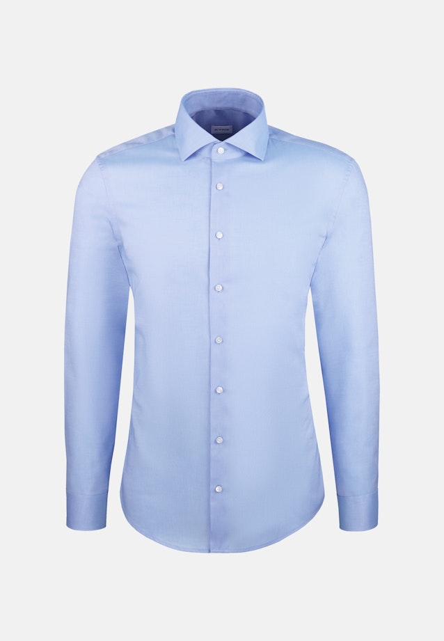 Slim Business Hemd Uni in Mittelblau |  Seidensticker Onlineshop