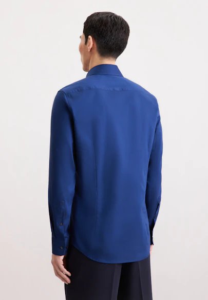 Slim Business shirt Uni in Dunkelblau |  Seidensticker Onlineshop