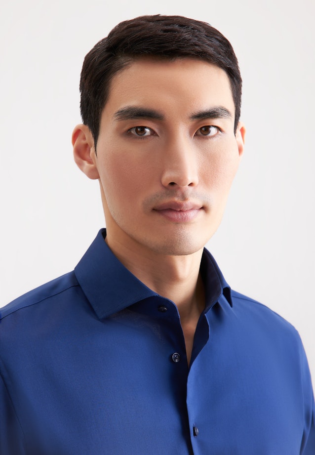 Slim Business Hemd Uni in Dunkelblau |  Seidensticker Onlineshop