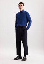 Slim Business Hemd Uni in Dunkelblau |  Seidensticker Onlineshop