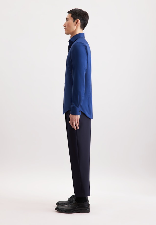 Slim Business Hemd Uni in Dunkelblau |  Seidensticker Onlineshop