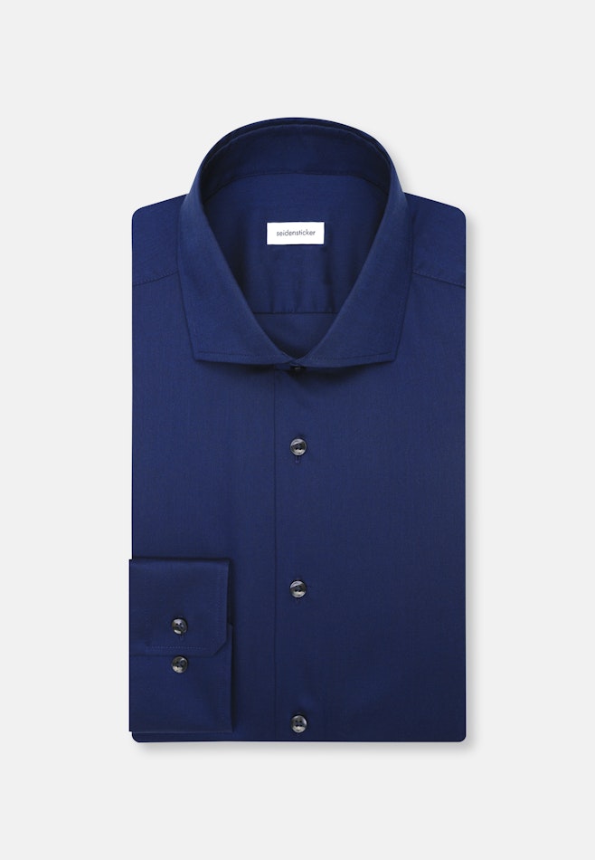 Slim Chemise d'affaires Uni dans Bleu Foncé | Boutique en ligne Seidensticker