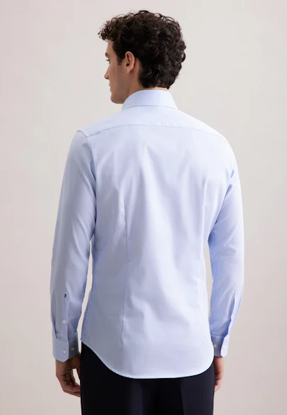 Slim Business Hemd Gestreift in Mittelblau |  Seidensticker Onlineshop