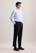 Slim Business Hemd Gestreift in Mittelblau |  Seidensticker Onlineshop