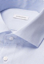 Slim Business Hemd Gestreift in Mittelblau |  Seidensticker Onlineshop