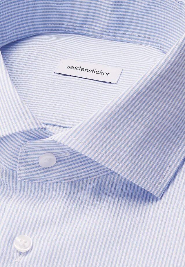 Slim Business shirt Stripes in Mittelblau |  Seidensticker Onlineshop