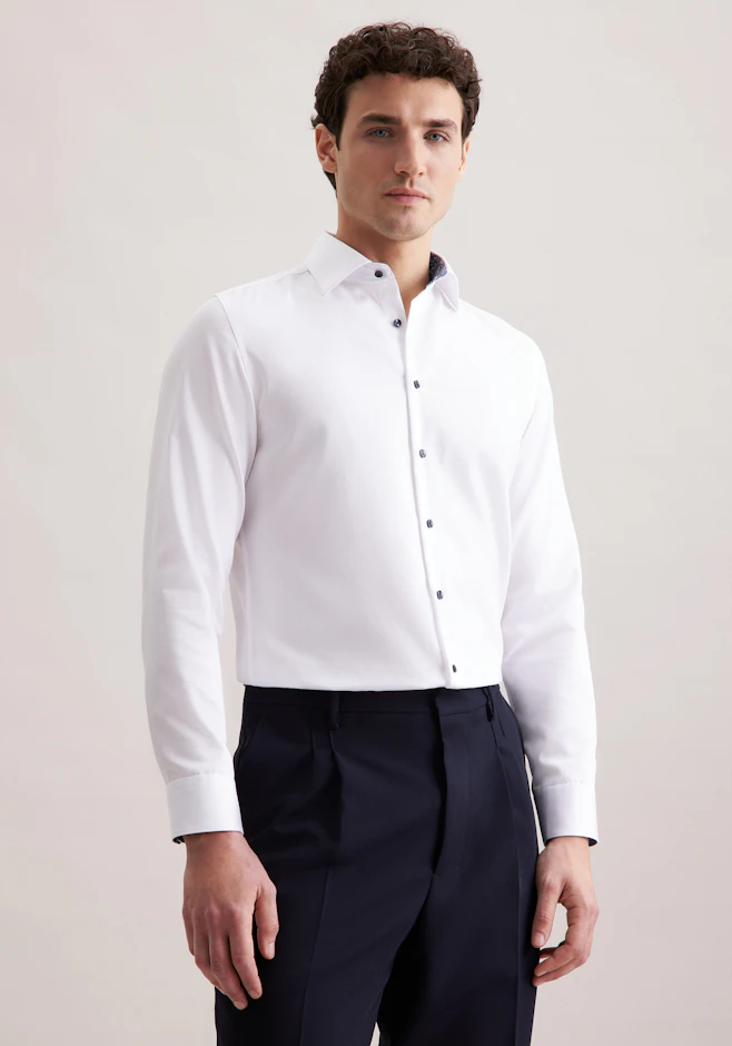Slim Business Hemd Uni in Weiß | Seidensticker Onlineshop