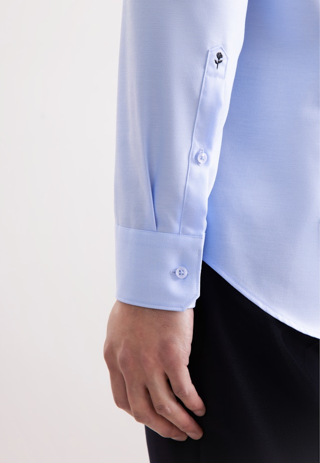 Slim Business Hemd Uni in Mittelblau |  Seidensticker Onlineshop