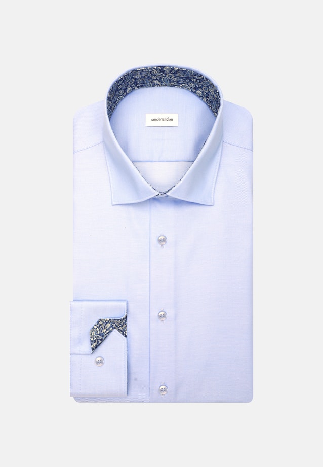 Slim Business Hemd Uni in Mittelblau |  Seidensticker Onlineshop