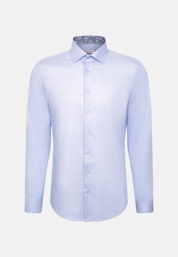 Slim Business Hemd Uni in Mittelblau |  Seidensticker Onlineshop