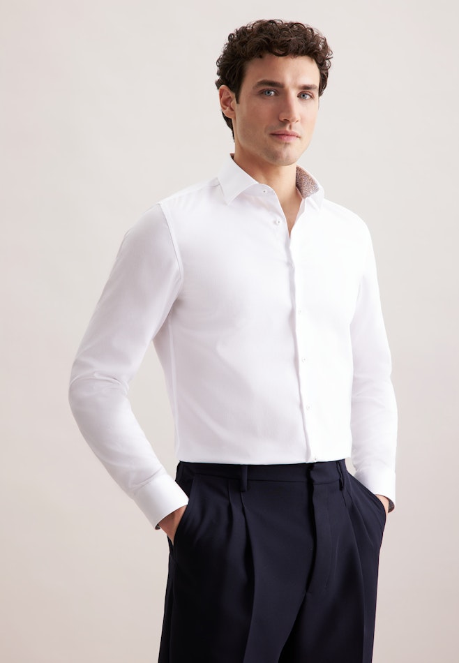 Slim Business Hemd Uni in Weiß | Seidensticker Onlineshop