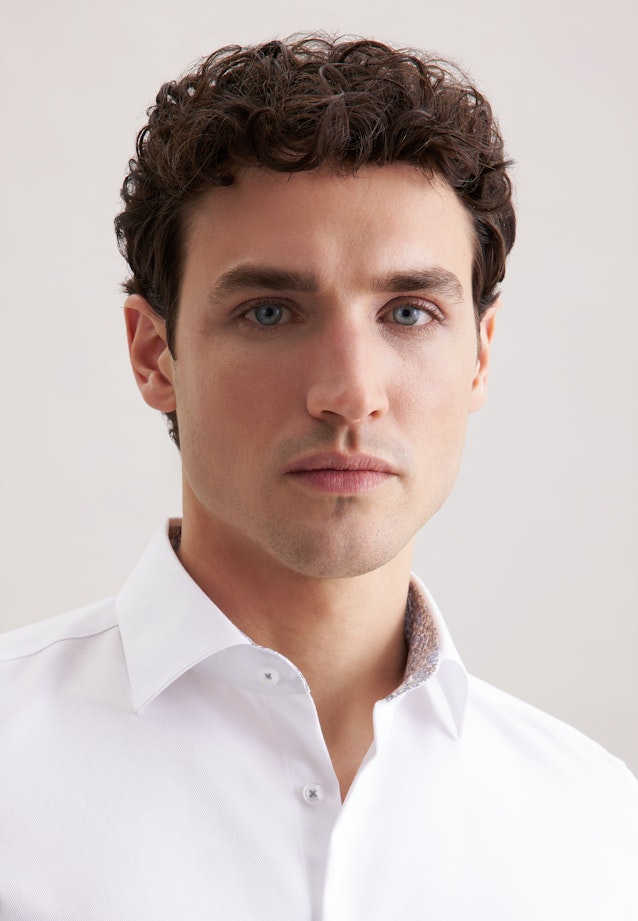 Slim Business Hemd Uni in Weiß |  Seidensticker Onlineshop