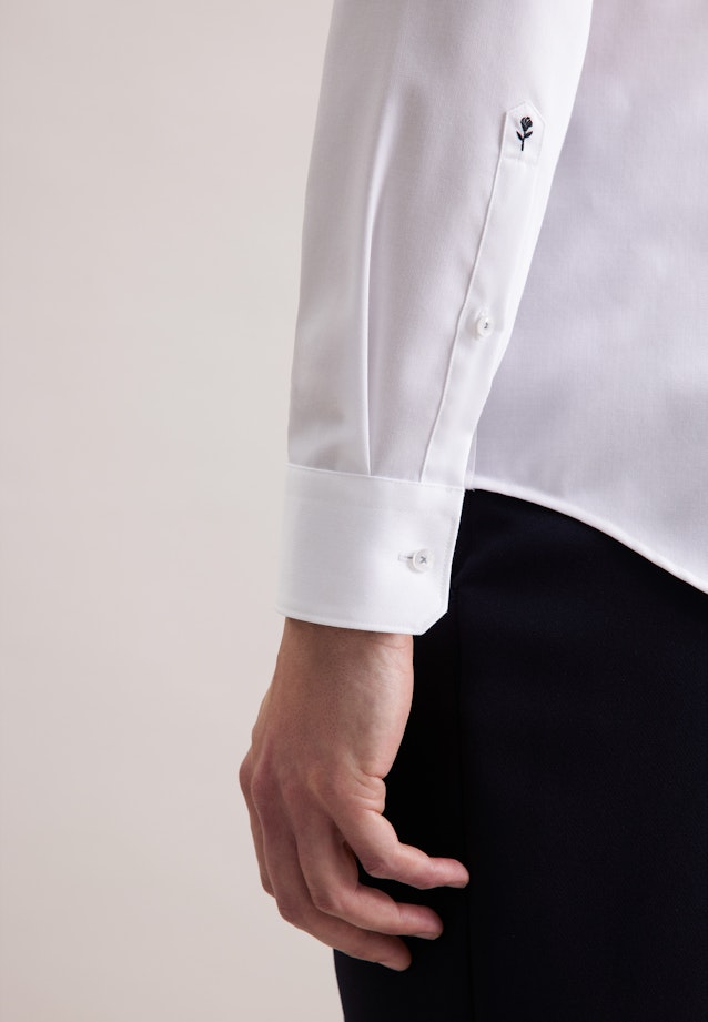 Slim Business Hemd Uni in Weiß |  Seidensticker Onlineshop