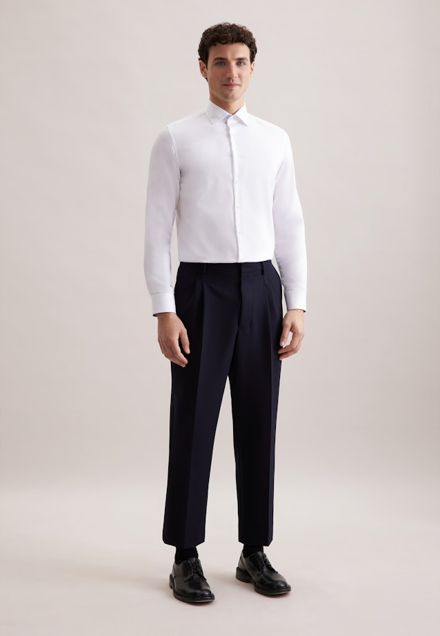 Slim Business Hemd Uni in Weiß |  Seidensticker Onlineshop