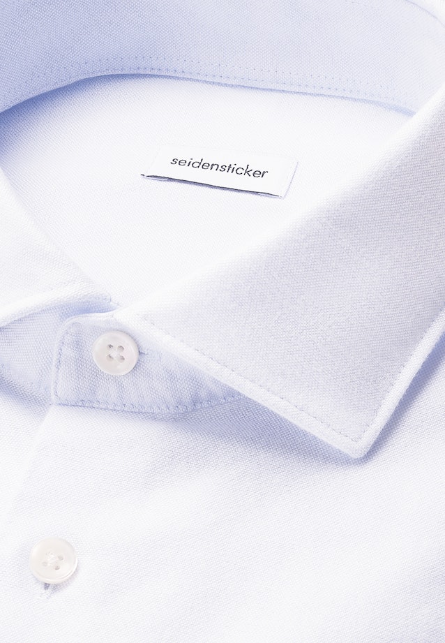 Regular Chemise décontractée Uni in Bleu Clair |  Seidensticker Onlineshop