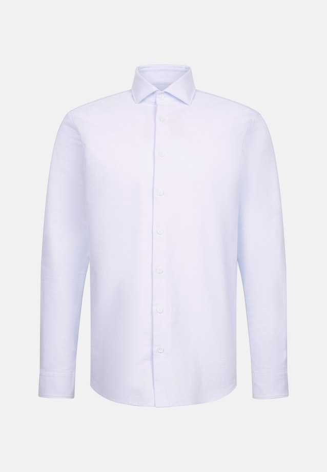 Regular Chemise décontractée Uni in Bleu Clair |  Seidensticker Onlineshop
