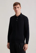 Collar Pullover  , Uni in Schwarz |  Seidensticker Onlineshop