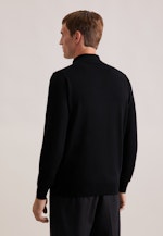 Regular Pullover Uni in Schwarz |  Seidensticker Onlineshop