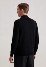 Regular Pullover Uni in Schwarz |  Seidensticker Onlineshop