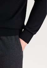 Regular Pullover Uni in Schwarz |  Seidensticker Onlineshop