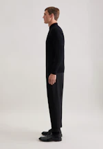 Collar Pullover  , Uni in Schwarz |  Seidensticker Onlineshop