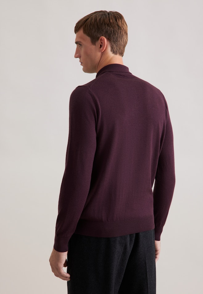 Collar Pullover  , Uni in Rot | Seidensticker online shop