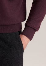 Regular Pullover Uni in Rot |  Seidensticker Onlineshop