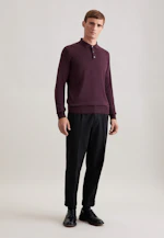 Regular Pull-over Uni in Rouge |  Seidensticker Onlineshop