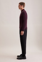 Regular Pullover Uni in Rot |  Seidensticker Onlineshop