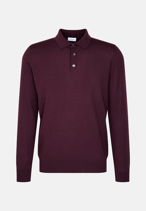 Regular Pullover Uni in Rot |  Seidensticker Onlineshop