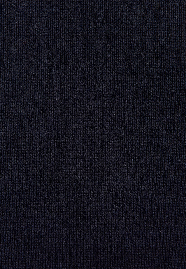 Regular Pull-over Uni in Bleu Foncé |  Seidensticker Onlineshop