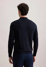 Regular Pullover Uni in Dunkelblau |  Seidensticker Onlineshop