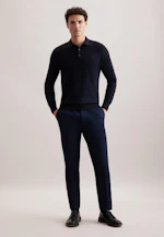 Regular Pullover Uni in Dunkelblau |  Seidensticker Onlineshop