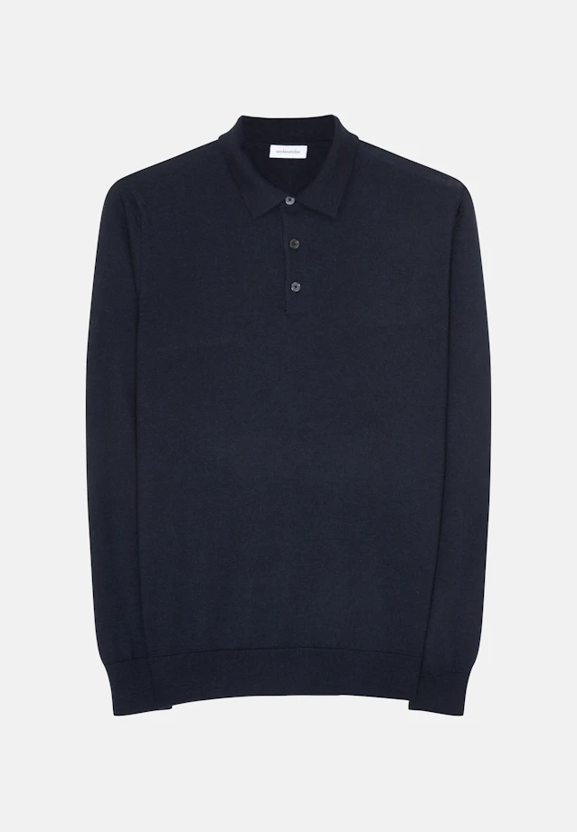 Regular Pullover Uni in Dunkelblau |  Seidensticker Onlineshop