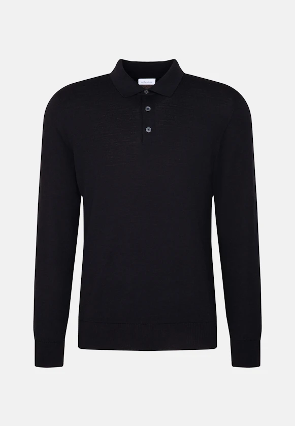 Regular Pullover Uni in Dunkelblau |  Seidensticker Onlineshop