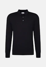 Regular Pullover Uni in Dunkelblau |  Seidensticker Onlineshop