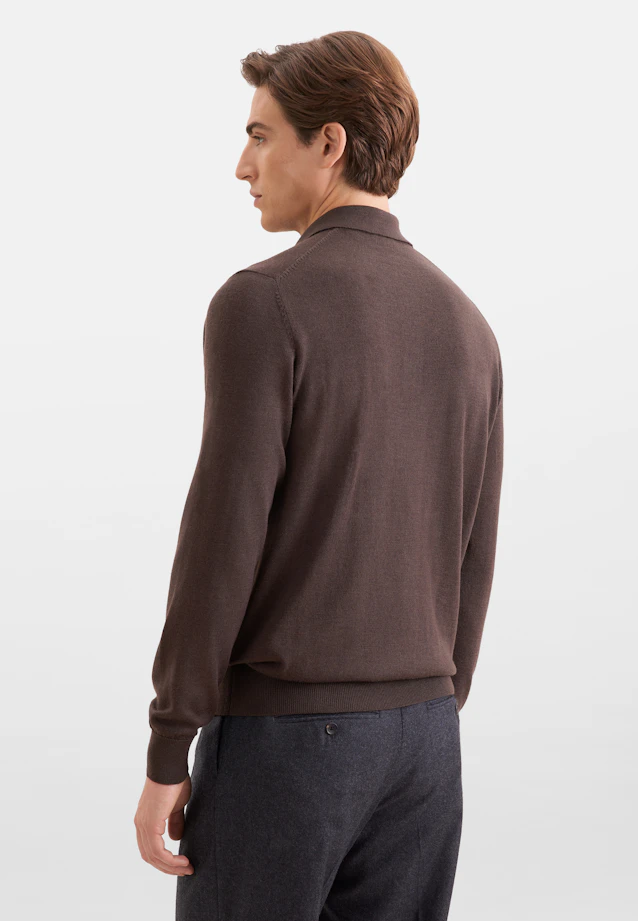 Regular Pull-over Uni in Marron |  Seidensticker Onlineshop