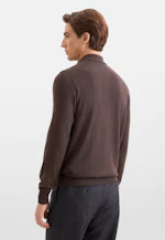 Regular Pullover Uni in Braun |  Seidensticker Onlineshop