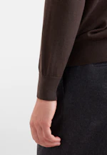 Regular Pullover Uni in Braun |  Seidensticker Onlineshop