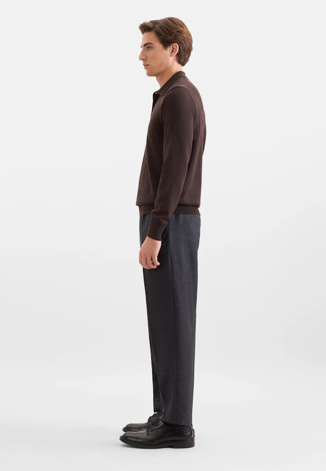 Regular Pull-over Uni in Marron |  Seidensticker Onlineshop