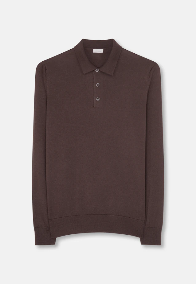 Regular Pull-over Uni in Marron |  Seidensticker Onlineshop