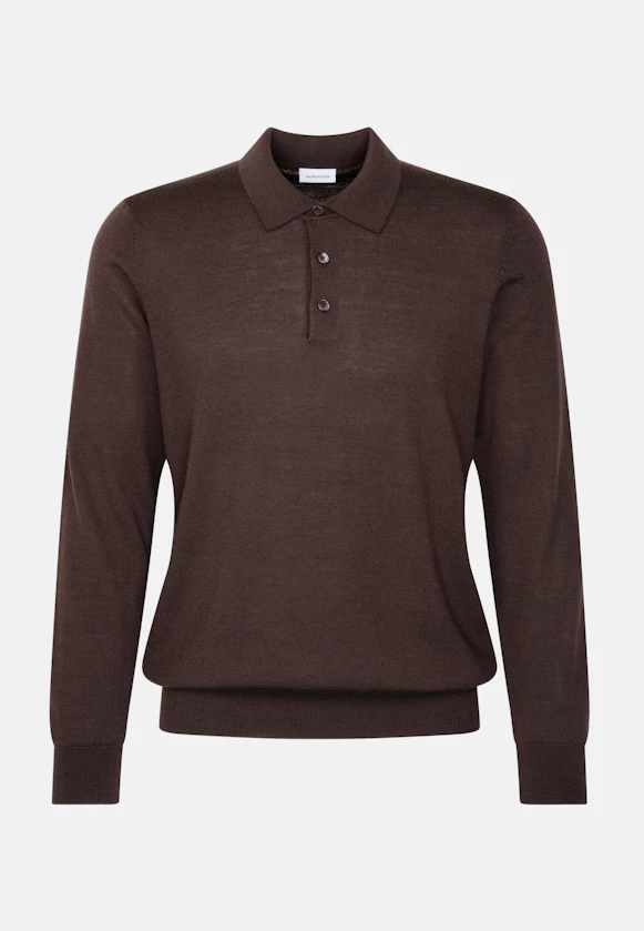 Regular Pull-over Uni in Marron |  Seidensticker Onlineshop