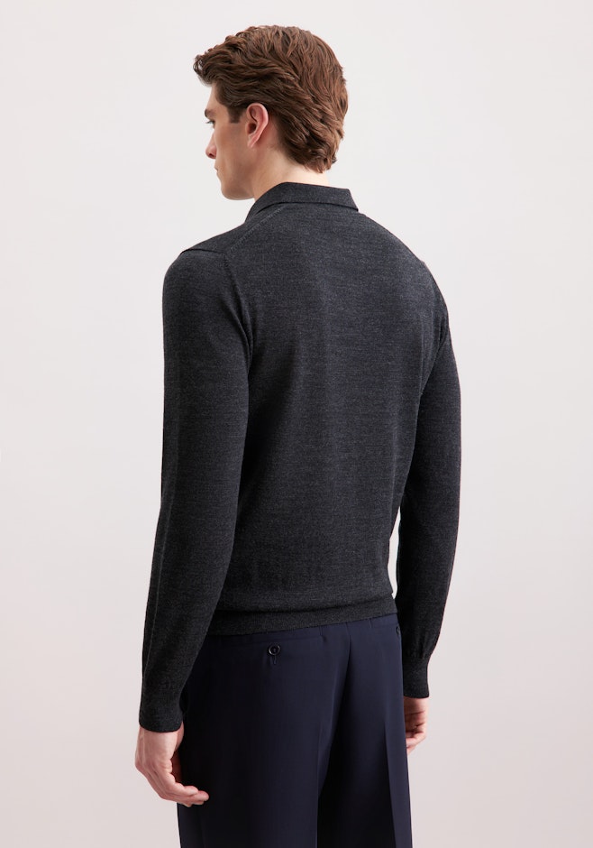 Regular Pullover Uni in Grau | Seidensticker Onlineshop